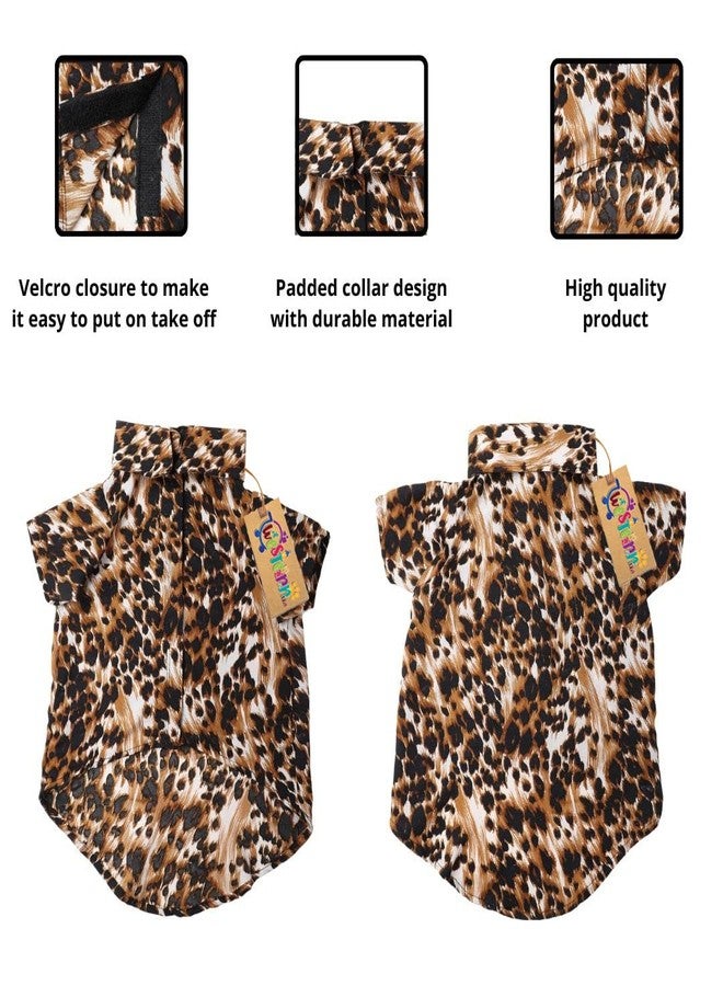 Western Era Cotton Printed Breathable Basic Vest Dog Shirt, Super Soft Shirt, Cute Lightweight Thin Shirt for Your Furries, Ultra Comfort Dog Apparel (Leopard Print) (XSmall - 12inch) - Image 4